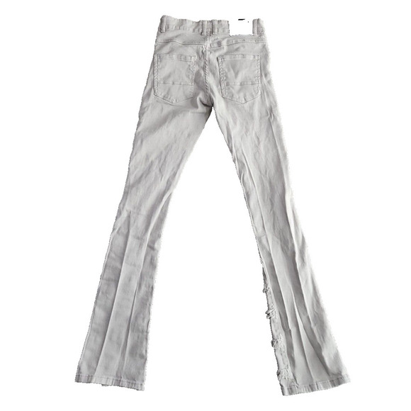 Spark Jeans Men's 29x38 Premium Denim Jeans Studio Collection Gray Frayed 165496 - Picture 5 of 16